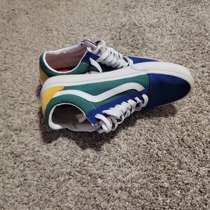 Vans Blue and Green Sneakers Classic Style